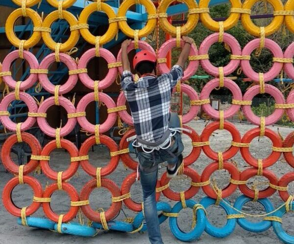 Tyre Climbing Wall